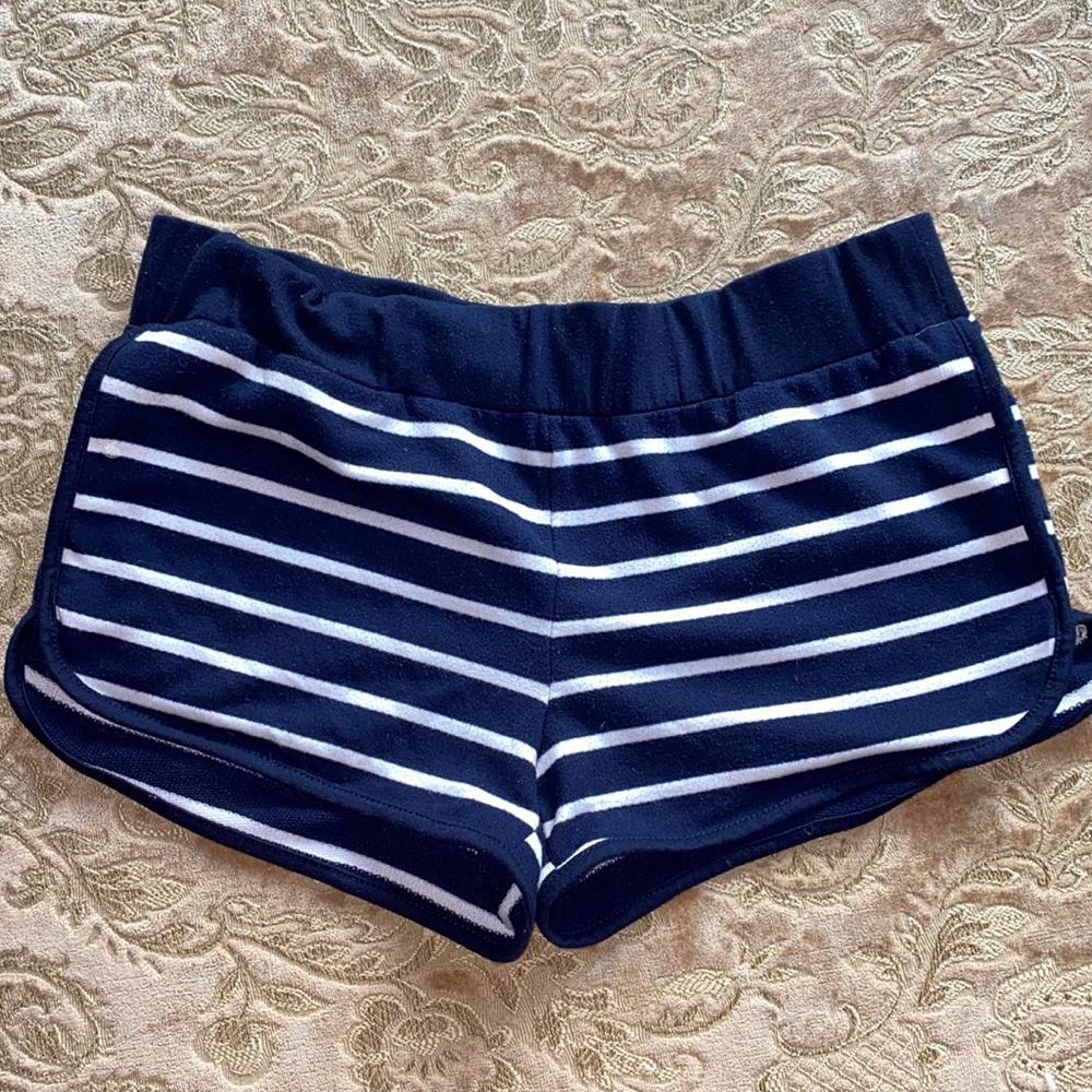 Young & Reckless - Navy Striped Shorts